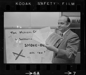 Unidentified man at Randolph Rotary Smoke-Out