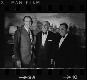 Dr. Christiaan Barnard with two unidentified men