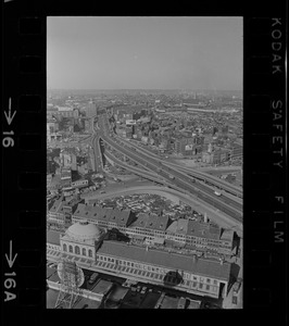 Aerial view of the Central Artery, Boston