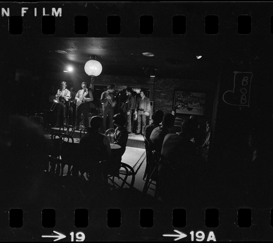 Band performing at Alexander's bar in Allston