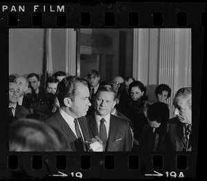 Gov. John Volpe and presidential candidate Richard Nixon at the Massachusetts State House