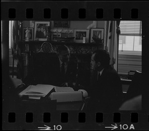 Gov. John Volpe and presidential candidate Richard Nixon at the Massachusetts State House