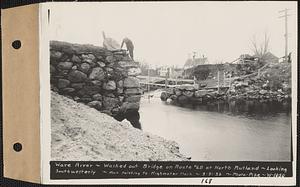 Ware River, washed out bridge on Route #68 at North Rutland, looking southwesterly, Rutland, Mass., Mar. 31, 1936