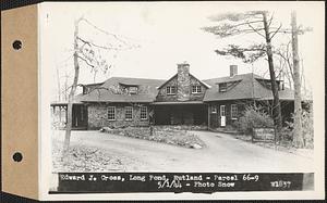 Edward J. Cross, cottage (camp), Long Pond, Rutland, Mass., May 1, 1944