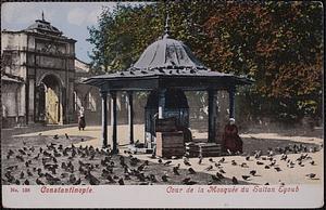 Constantinople. Cour de la Mosquée du Sultan Eyoub