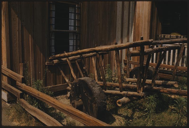 Wooden cart, Disneyland - Digital Commonwealth