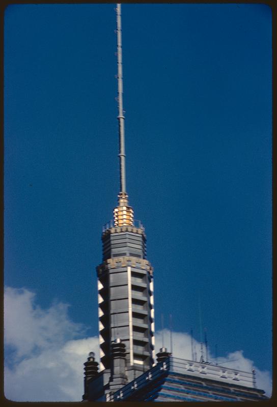 Weather beacon on Old John Hancock Building, Boston