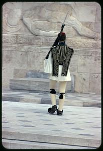 Evzone guarding Tomb of the Unknown Soldier, Athens, Greece