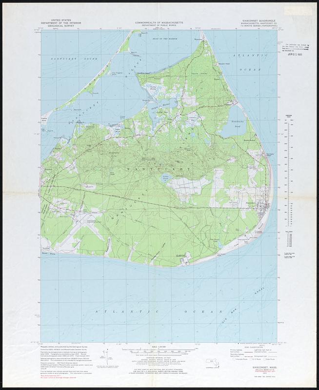Siasconset Quadrangle, Massachusetts, Nantucket Co.