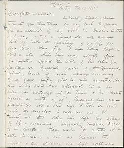 Letter from John D. Long to Zadoc Long and Julia D. Long, February 10, 1865