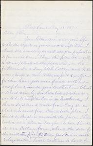 Letter from Zadoc Long to John D. Long, May 18, 1874