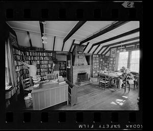 One-room island library, Monhegan Island, Maine