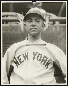 Everett Scott in his Yankee uniform.