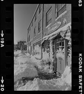 Inn Street and Market Square snow scene