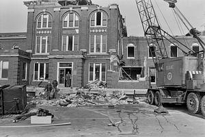 Duane Wrecking demos Chelsea Memorial Hospital