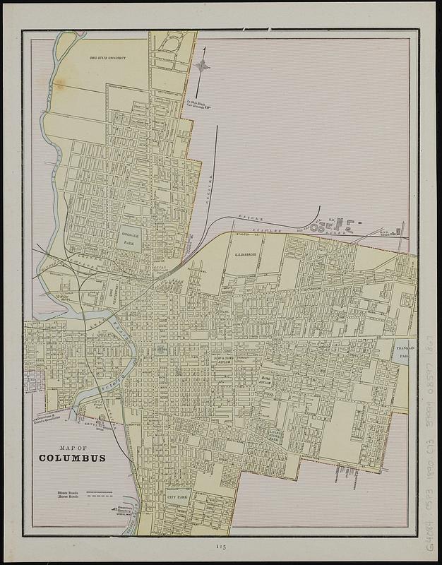 Map of Columbus ; Cleveland