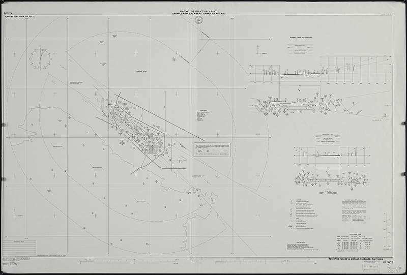 Airport obstruction chart, OC 5179, Torrance Municipal Airport, Torrance, California