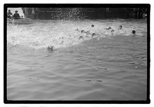 People swimming