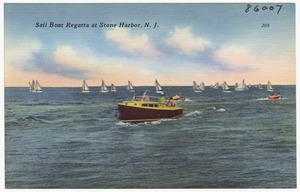 Sail boat regatta at Stone Harbor, N. J.