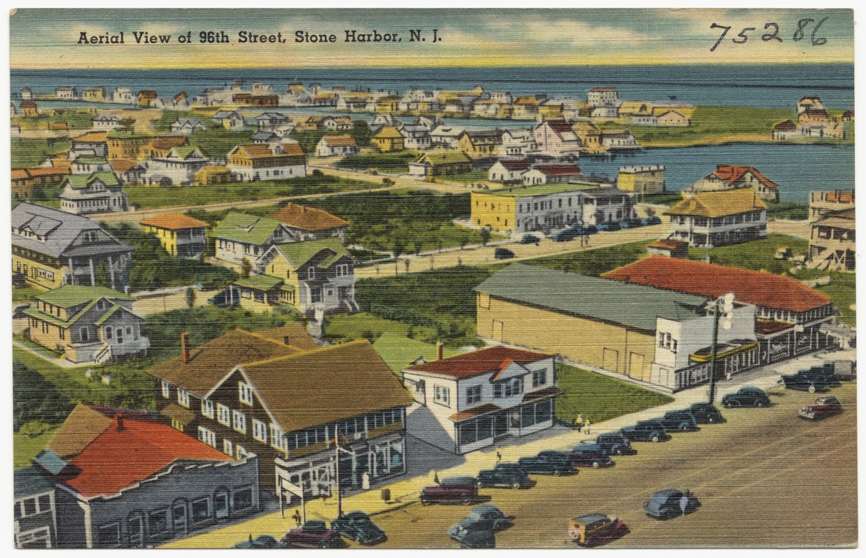 Aerial view of 96th Street, Stone Harbor, N. J. Digital Commonwealth