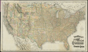 Rand McNally & Co's new railroad and county map of the United States and Dominion of Canada