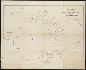 Plan of lots on Fort Hill district, belonging to the City of Boston