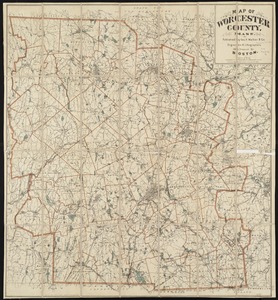 Map of Worcester County, Mass