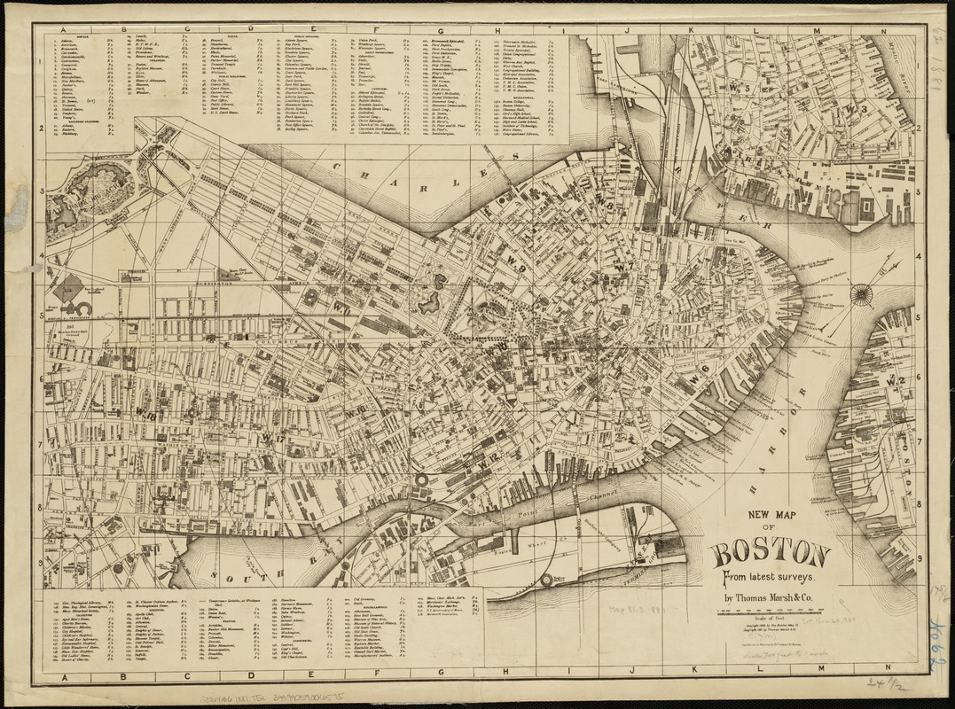 New map of Boston from latest surveys