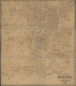 Map of the city of Boston