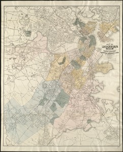 Map of Boston, for 1889