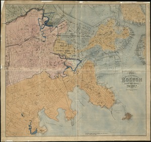 Plan showing the principal portion of Boston