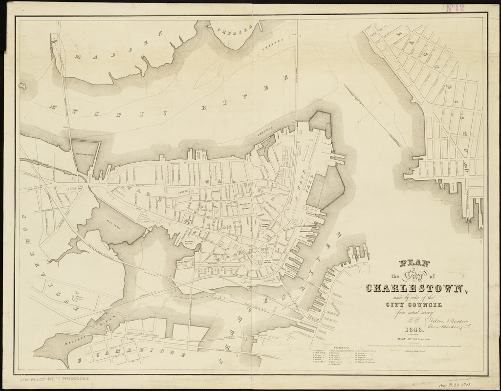 Plan of the city of Charlestown