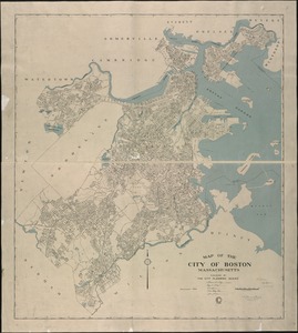 Map of the city of Boston Massachusetts