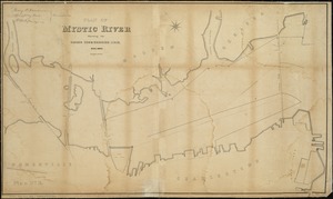 Plan of Mystic River showing the Harbor Commissioners lines