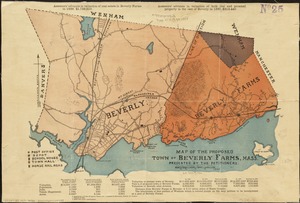 Map of the proposed town of Beverly Farms, Mass