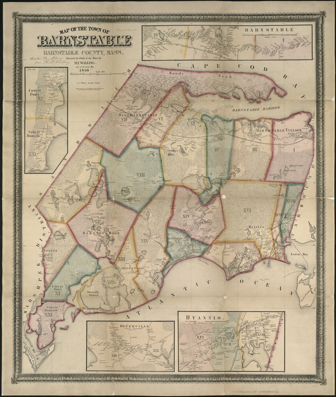 Map of the town of Barnstable, Barnstable County, Mass