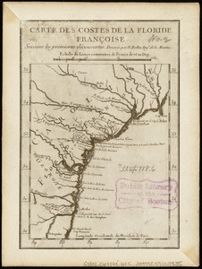 Carte des costes de la Floride Françoise