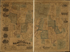 Map of Hampshire County, Massachusetts
