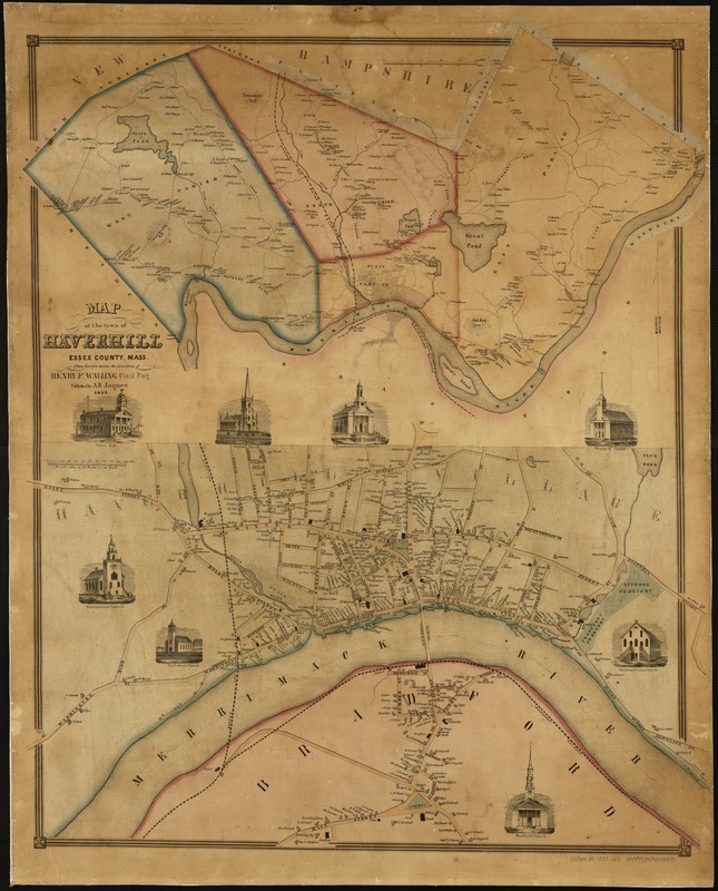 Map of the town of Haverhill, Essex County, Mass