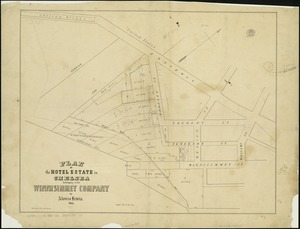 Plan of the hotel estate in Chelsea belonging to the Winnisimmet Company