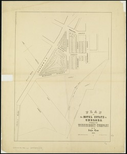 Plan of the Hotel Estate in Chelsea belonging to the Winnisimmet Company