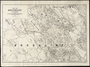 Map of Brookline and vicinity