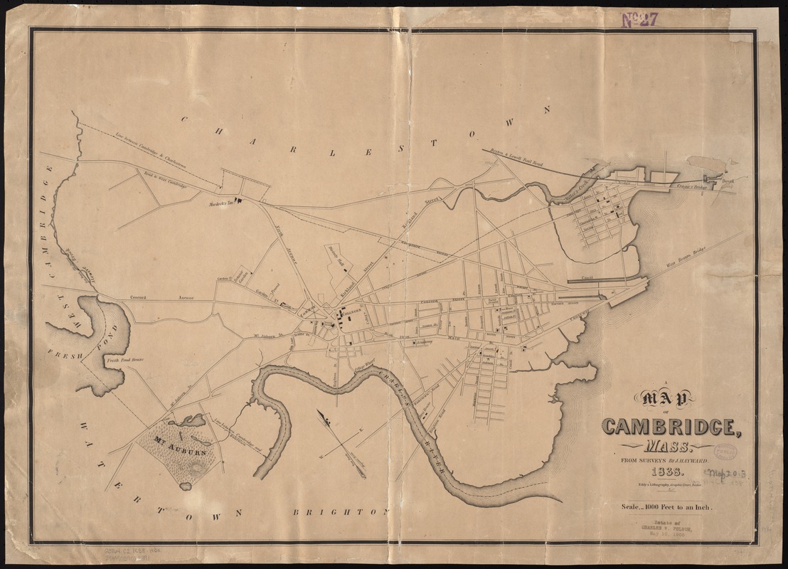 A map of Cambridge, Mass