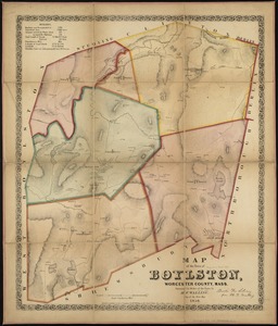 Map of the town of Boylston, Worcester County, Mass
