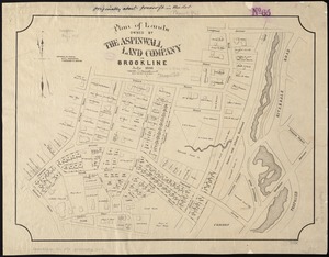 Plan of lands owned by The Aspinwall Land Company in Brookline