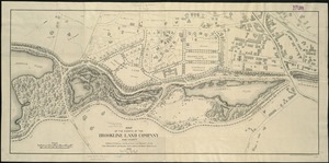 Map of the estate of the Brookline Land Company and vicinity