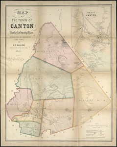 Map of the town of Canton, Norfolk County, Mass
