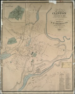 Plan of the towns of Clinton, Worcester Co. Mass