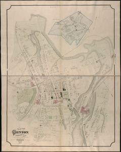 Map of Clinton Worcester Co. Mass