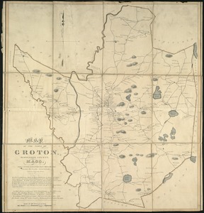 A map of the town of Groton, Middlesex County, Mass